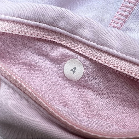Lululemon Speed shorts size 4 pink white sunset stripe quartz - Picture 5 of 6